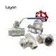 1/2" mini ball valve PN16 stainless steel 316 pneumatic actuator ball valve female thread mini ball valve