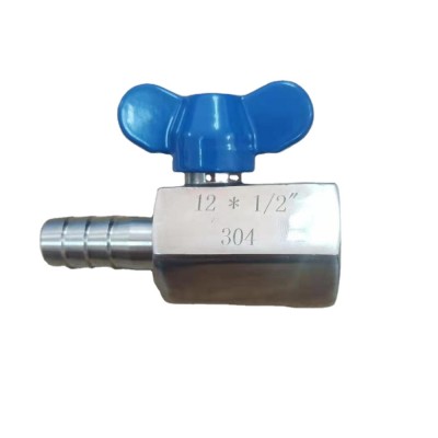 Stainless Steel 304 Manual Female Thread Butterfly Handle Mini Ball Valve female to female or male to male PN63 NPT BSP vannes