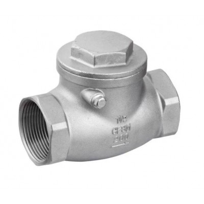 304 stainless steel horizontal check valve internal thread check valve DN25 swing check valve