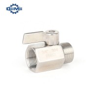 Female Male Threaded End Manual 1/4" 1/8" Stainless Steel Mini Ball Valve